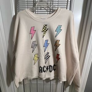 AC/DC cropped sweatshirt